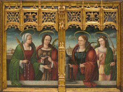 Saints Apollonia, Lucy and Barbara and Another Holy Martyr by Andrés devMelgar